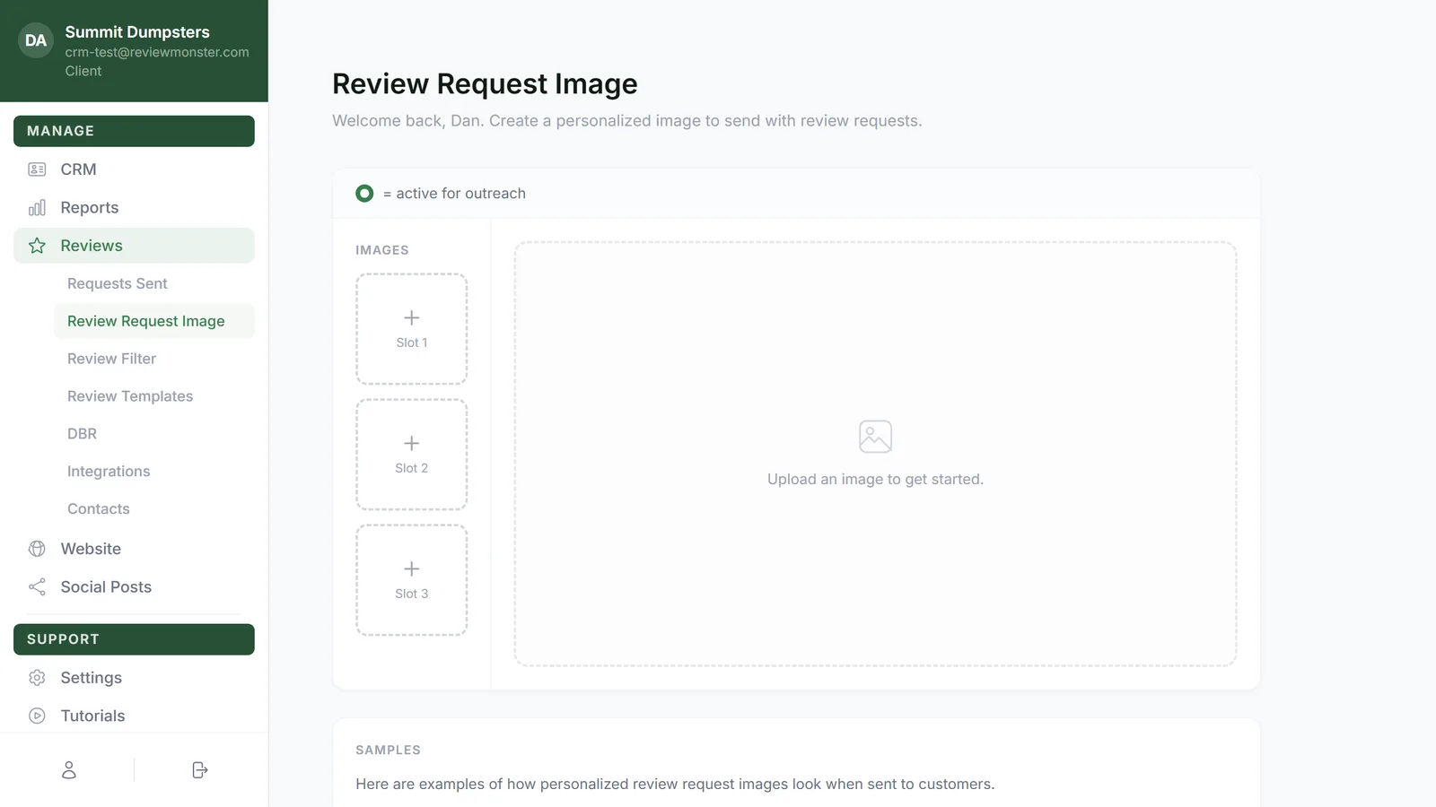 Adding a second line of text to the review request image