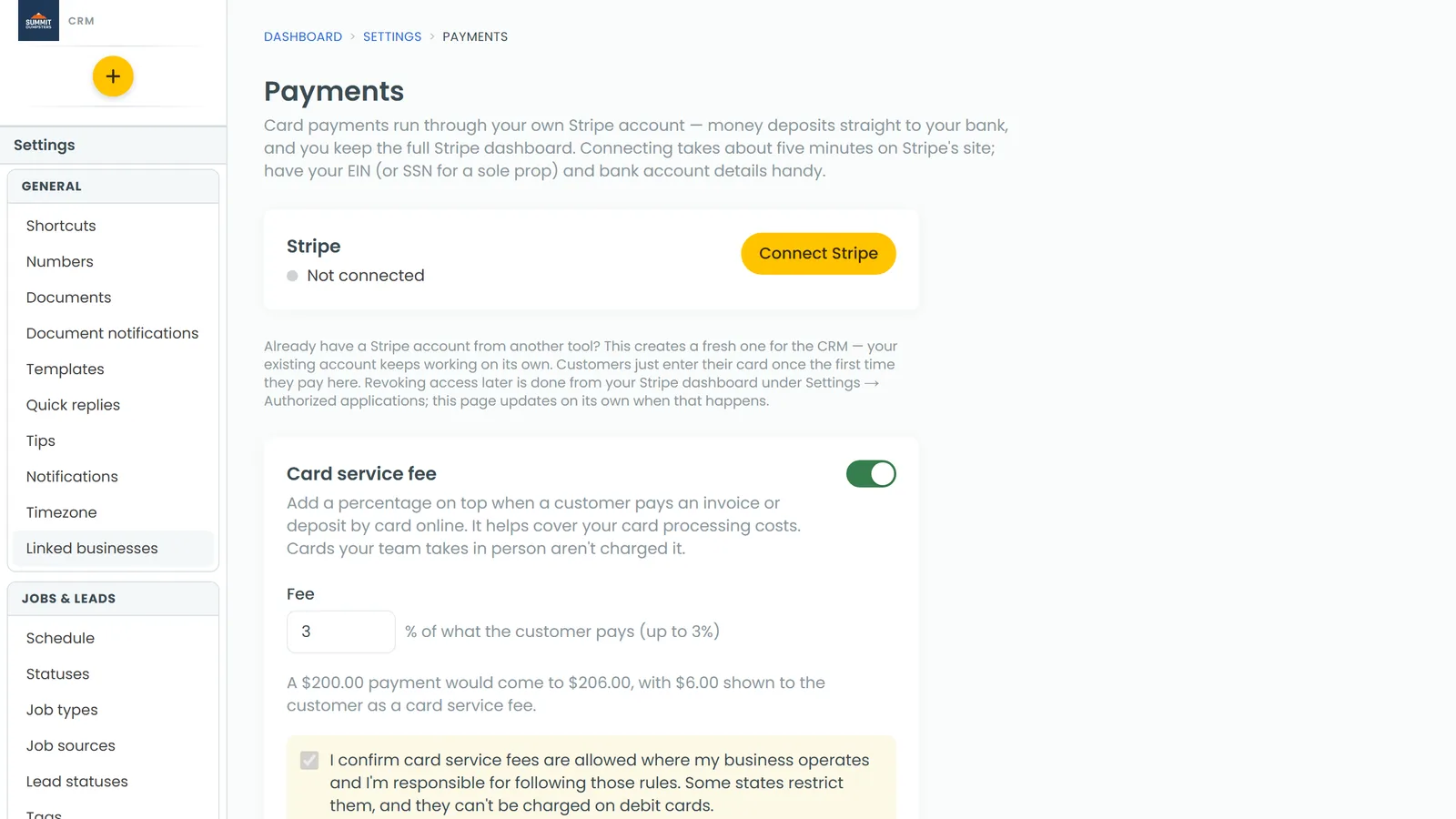 The Tap to Pay page on the web